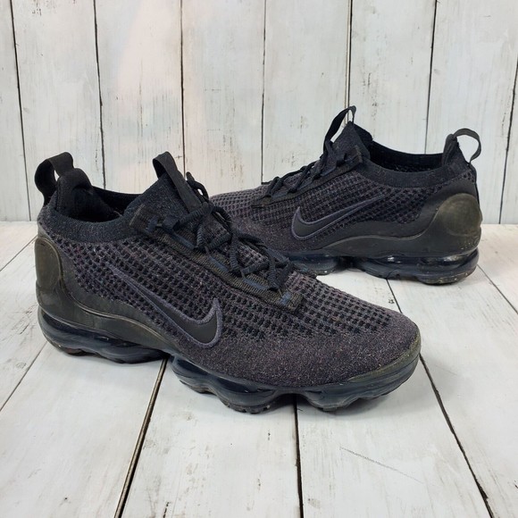 Nike Air Vapormax 2021 Flyknit 'Triple Black' Men's Size 7 Anthracite DH4084-001 - Picture 1 of 14